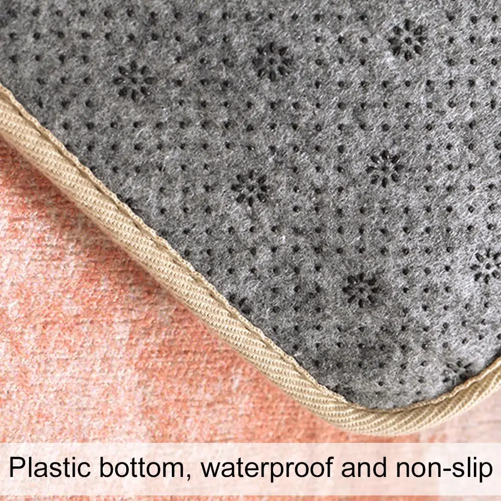 Напольный коврик Прямоугольная подушка для дивана Противоскользящий коврик для ванной комнаты Красочный холст Радуга Столовая Спальня украшение кухня