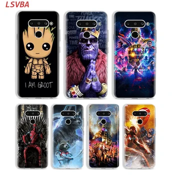 Перейти на Алиэкспресс и купить Чехол для телефона с милыми Мстителями Marvel Groot для LG W20 W10 V50S V50 V40 V30 K50S K40S K30 K20 Q60 Q8 Q7 Q6 G8 G7 G6 ThinQ