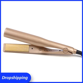 

2 in 1 Professional Ceramic Tourmaline Ionic Flat Iron Hair Straightener Straightens and Curls with Adjustable Temp