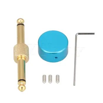 

Yibuy Gold 1/4"Guitar Effect Pedal Connector Straight Plug Set for Pedal Board