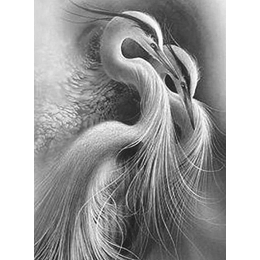 5D Diamond Painting Full Drill Round square Red crowned crane bird animal Diamond Embroidery Handcraft Kit Diamond mosaic decor