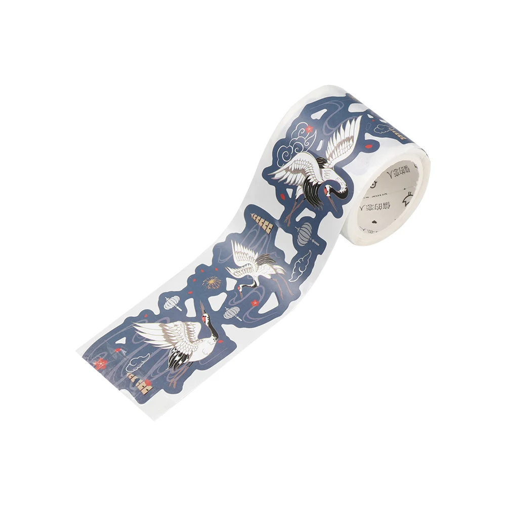 Creative DIY Craft Paper Tapes New Fashion Decorative Lace Roll Sticky Paper Chinese Style Stationery School Supplies - Color: 2