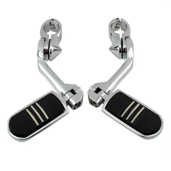 

Motorcycle Long Adjustable Highway Pegs Engine Guard Foot Pegs Footrest For Harley Sportster Softail Electra Glide Road King