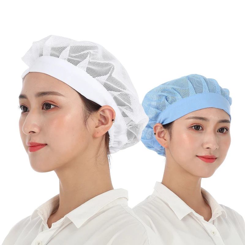 Eastic Mesh Caps Cafe Bar Workshop Caps Restaurant Hotel Bakery Chef Uniform Man Women Waiter Work Wear Breathable Hats Chef Hat