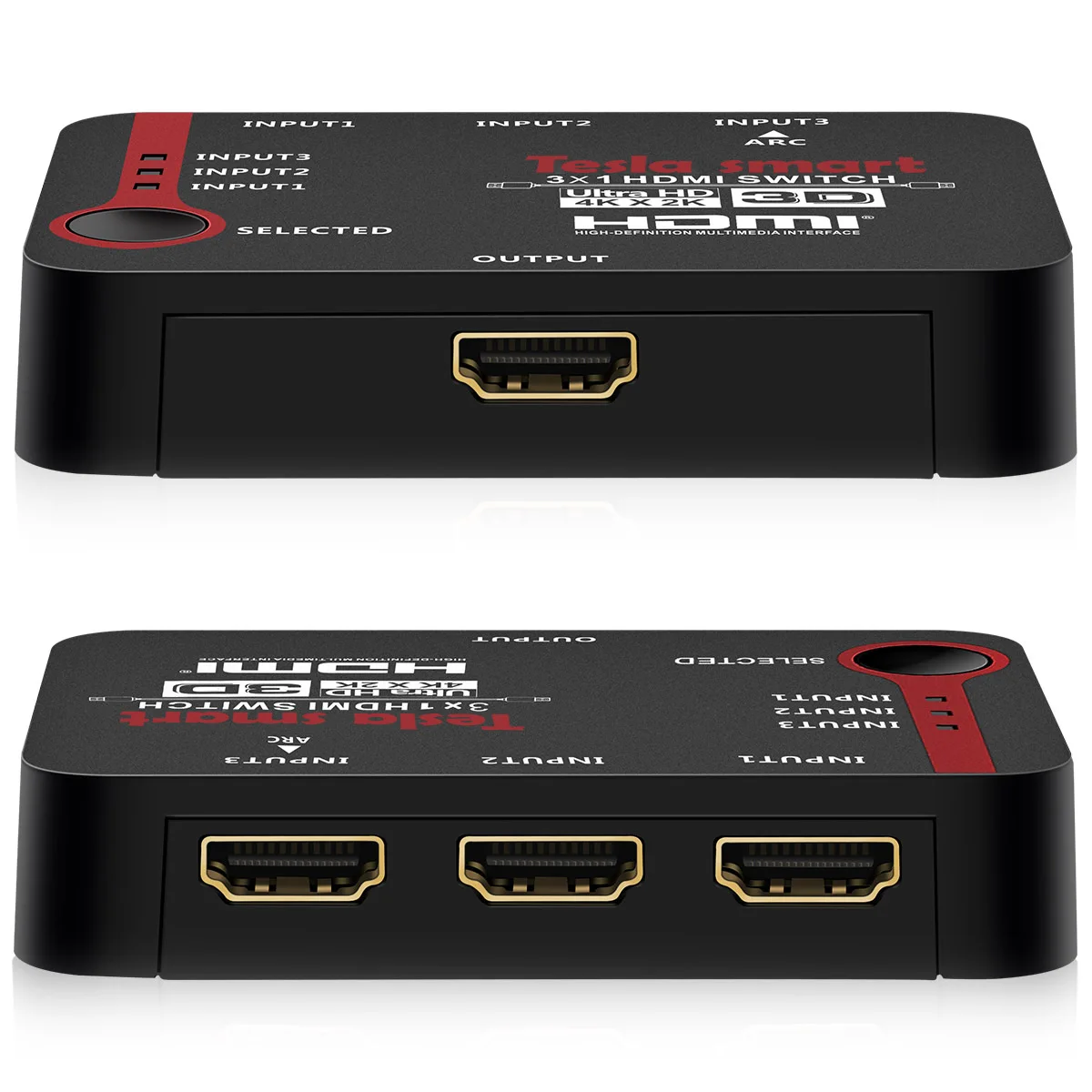 Автоматический переключатель 3 порта Ultra HD 4K видео HDMI коммутатор 3 в 1 выход HDMI коммутатор 3x1 ИК пульт дистанционного управления для 4K ТВ HD ТВ PS3 PS4 DVD