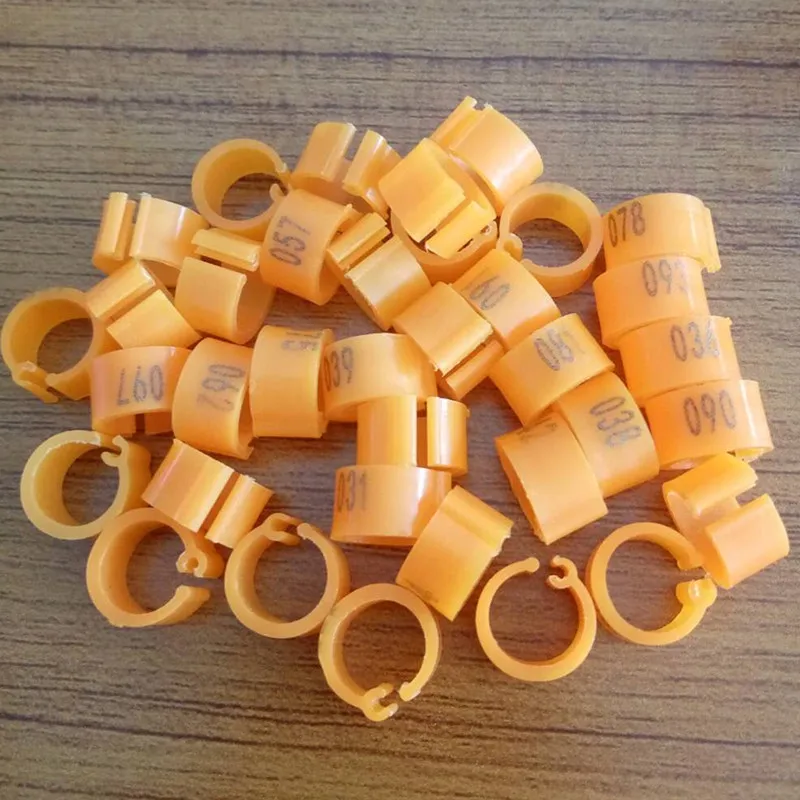 orange color Новейшее дизайнерское кольцо "Утка" дизайн для голубь Попугай Птица Животное красочное кольцо - Цвет: orange color