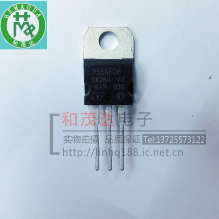5 шт./STP55NF06 P55NF06 60V 55A-220 TO220
