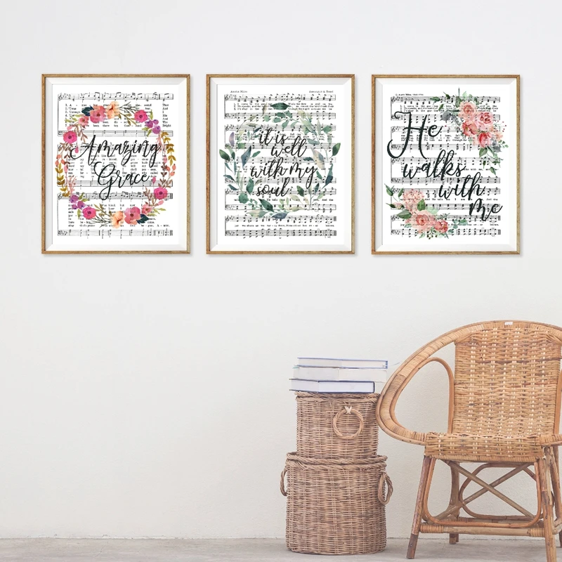 Floral Hymn Canvas Art Prints