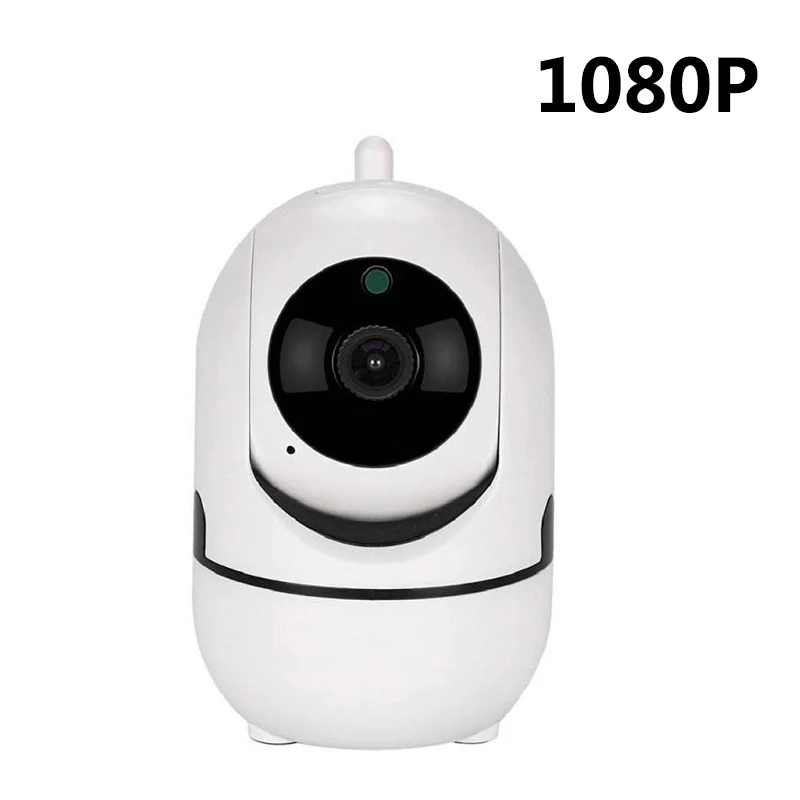 1080 P/720 P HD Wi-Fi IP облачная Беспроводная камера ночного видения, Умная автоматическая система слежения, система видеонаблюдения для человека и дома - Цвет: White-1080P
