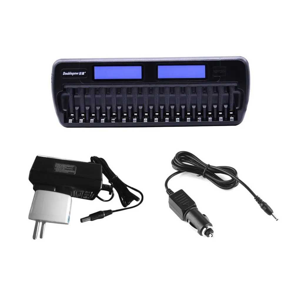 

Doublepow 16 Slots Battery Charger LCD Display Smart Charger Rapidly Effectively Charging For AA AAA Ni-CD/Ni-MH Battery