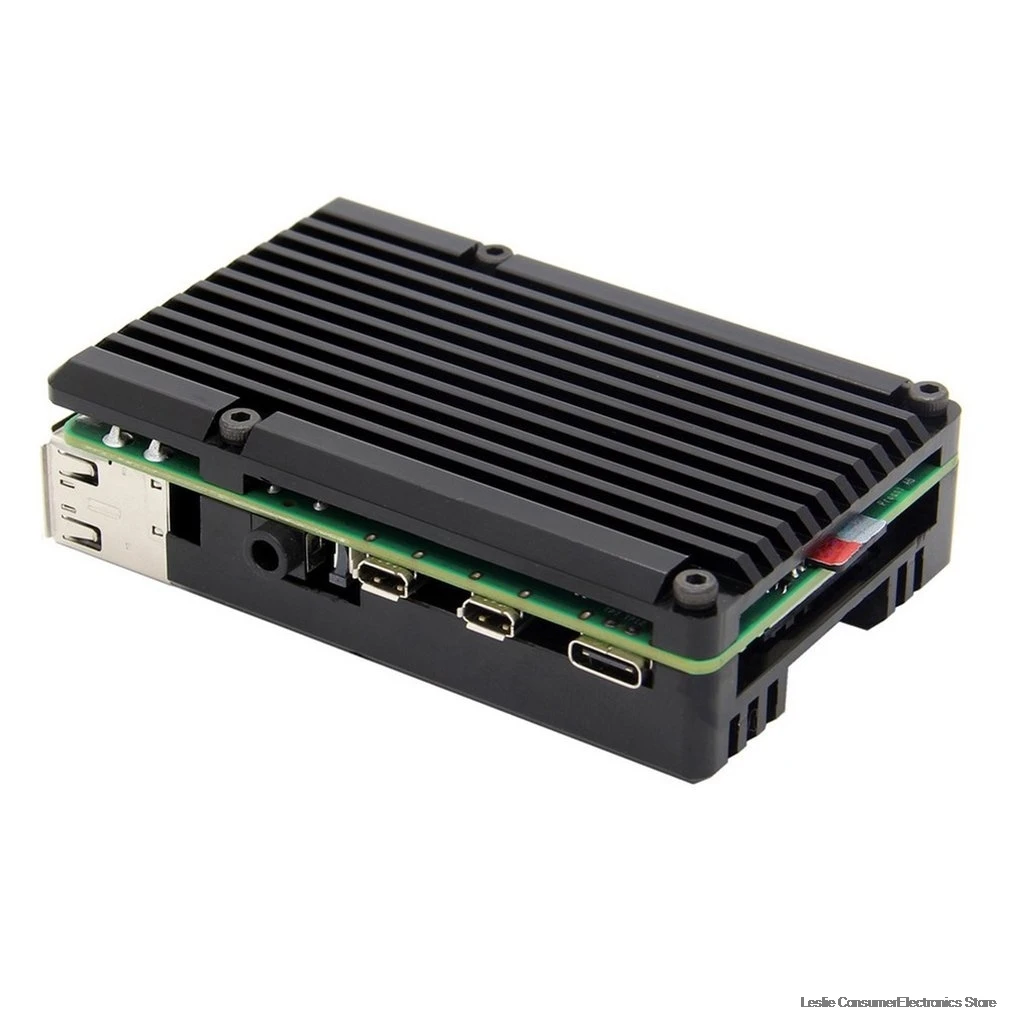 

for Raspberry Pi 4 Metal 4 Generation Housing For Raspberry Pi 4 Generation B+ Aluminum Alloy Box 4B Heat Sink Accessories
