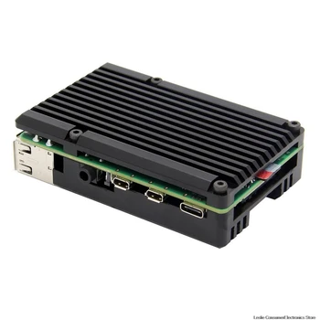 

for Raspberry Pi 4 Metal 4 Generation Housing For Raspberry Pi 4 Generation B+ Aluminum Alloy Box 4B Heat Sink Accessories