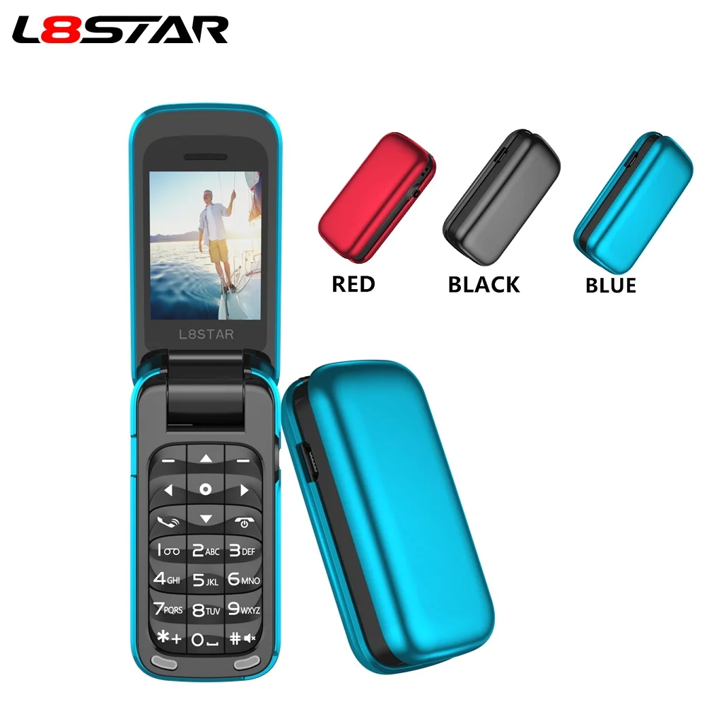 Мини телефон L8star BM60 флип с поддержкой SIM и TF карт MP3 FM радио Bluetooth 3 5 разъем для