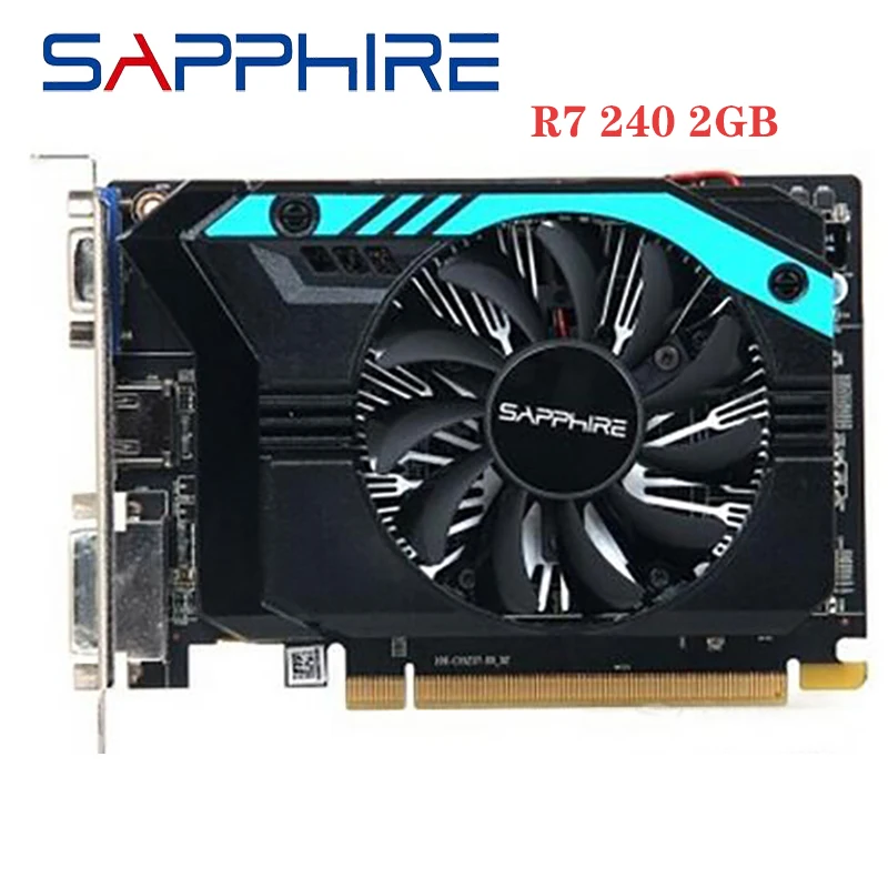 Original SAPPHIRE Radeon R7 240 2GB Video Cards GPU For AMD GDDR3 GDDR5 64bit 128bit Graphics Screen Desktop | Компьютеры и офис
