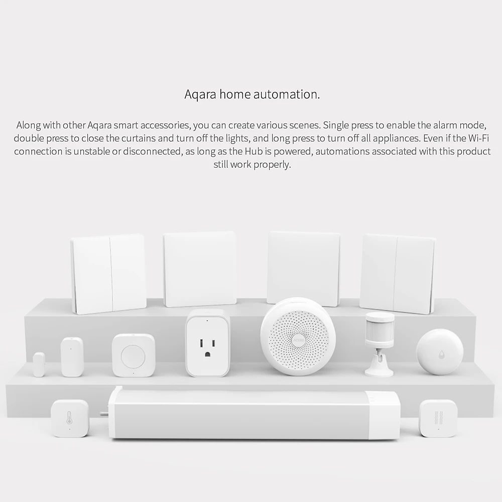 Aqara беспроводной мини-переключатель Zigbee система дистанционного управления Переключатель использовать с шлюзом Aqara Air Condictioner Partner