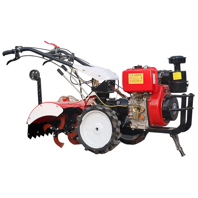 Gasoline diesel micro tillage small tractor trenching loose soil hitting field tillage tiller tillage micro tiller accessories flat soil field rake weeds removal 10 tooth nail rake paddy field dry land special
