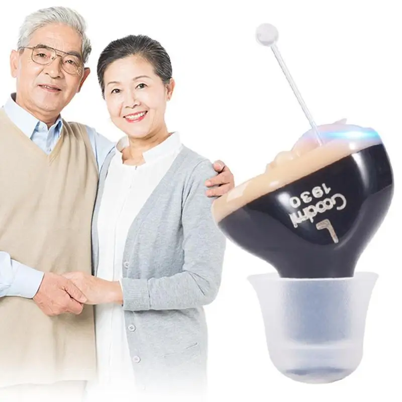 Mini CIC Digital Hearing Aids 6 Channels 12 Bands Tuneable Sound Amplifier Portable Invisible Hearing Aid