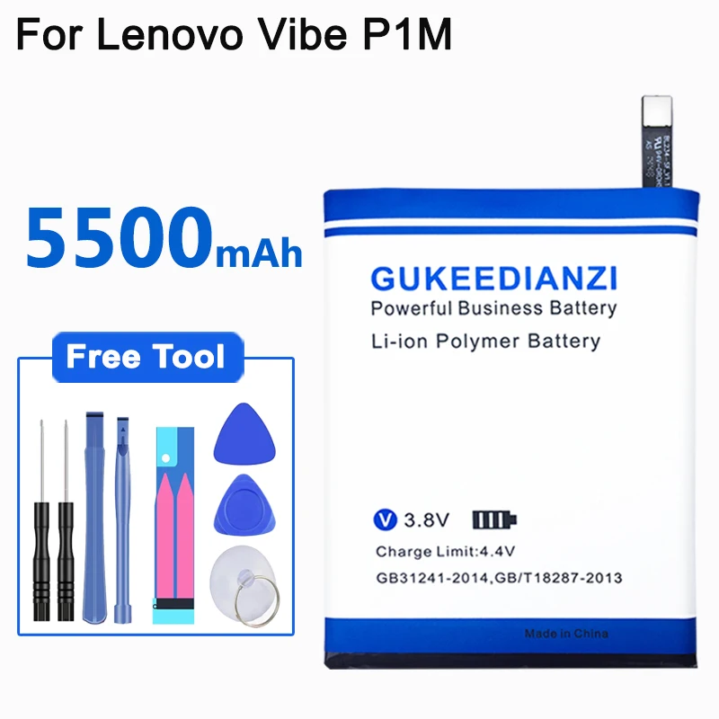 Аккумулятор GUKEEDIANZI BL234 5500 мАч 3 м клей наклейка для Lenovo A5000 Vibe P1M P1MA40 P70 P70t T P70A