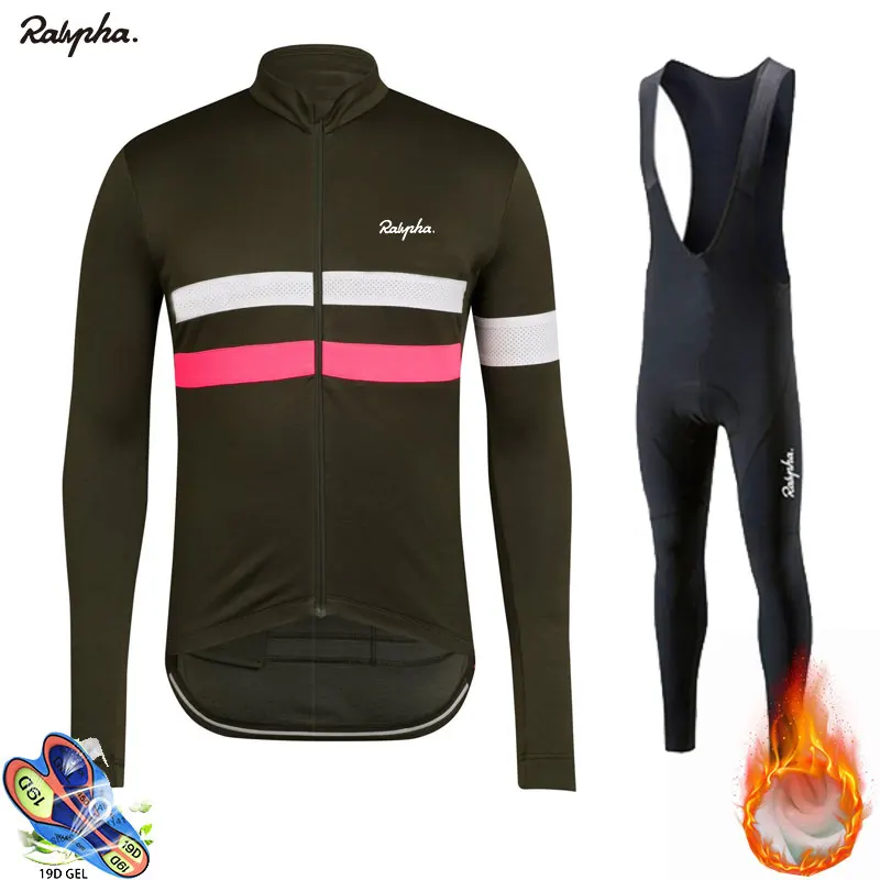 1 Raphaing Ropa Ciclismo Теплый Зимний теплый флисовый мужской костюм Джерси комбинезон Триатлон Одежда для велоспорта - Цвет: 1