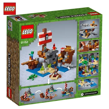 

LEGO Blocks Pirate Ship Adventure, Putting Blocks 21152 386pcs/pzs- 8years old Children Toys Festival Gift