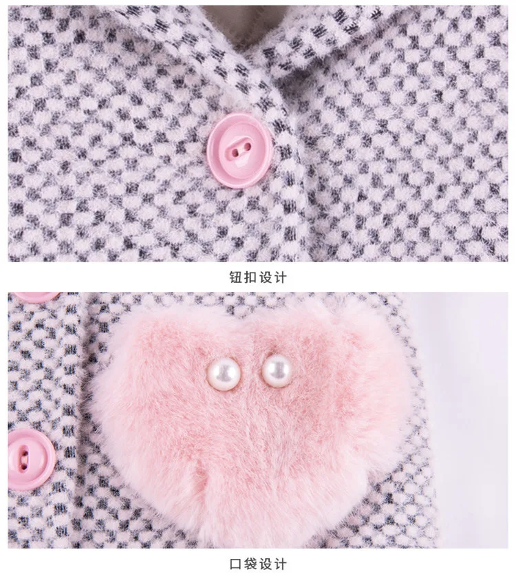 Yingying Babe/детская одежда; пальто для девочек в Корейском стиле; модное осенне-зимнее плотное пальто в западном стиле для девочек