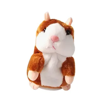 

Talking Hamster Walking Nodding Children Electric Plush Toy Repeating Imitation Learning Tongue Recording Little Mouse