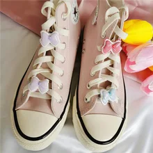 1pcs DIY Bow Shoe Buckle Girls And Children's DIY Shoes Accessories Trend Creative Shoelaces Decorative Shoes Accessories