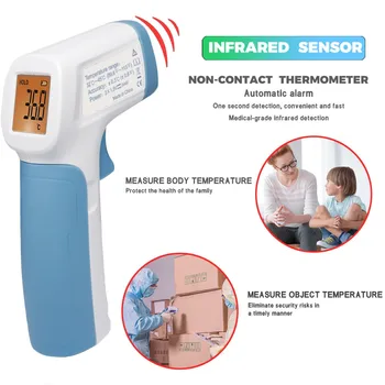 

Non-contact Infrared Thermometer Forehead Temperature Gun Digital Thermometer Hand-held Baby Adult Temperature Instruments ##6
