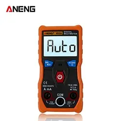 ANENG V03A аналоговый Измерительный Цифровой мультиметр esr измеритель мультиметр Автоматическое отключение питания тестеры инструменты для авто ac mutimetro - Цвет: Оранжевый