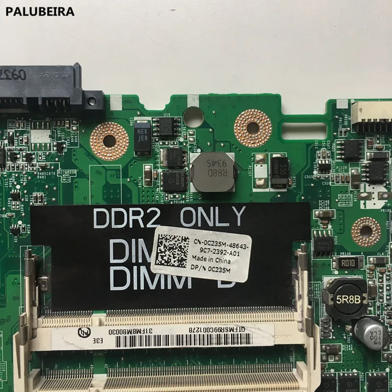 PALUBEIRA для Dell 1555 материнская плата для ноутбука CN-0C235M 0C235M C235M с чипами видеокарт DA0FM8MB8E0 DDR2 полностью протестирована