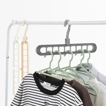 

360Rotating Magic Hanger Multi-function Folding Clothes Hanger Wardrobe Drying Hanger Hook Space Saving Folding Hook Rack