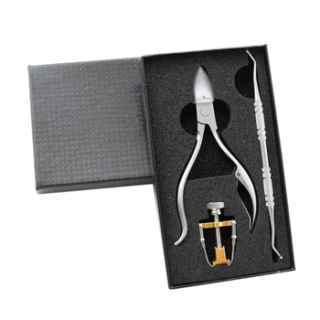 

Ingrown Toenail Clippers, 3Pcs Stainless Steel Toe Nail Corrector Toenail Brace And Nail Cleaner Include, Toenail Clippers For T