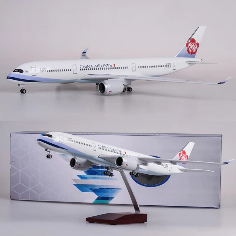 1/142 масштаб 47 см самолет Airbus 350 A350 Air China Airline модель светодиодный свет и колесо шасси литье под давлением модель самолёта из смолы игрушка