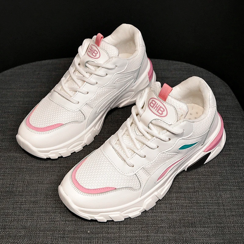 

New Fashion Lady 2019 Spring Breathable Sneakers Shoes Women Flats Platform Casual Shoes Brand Flat Female Shoes