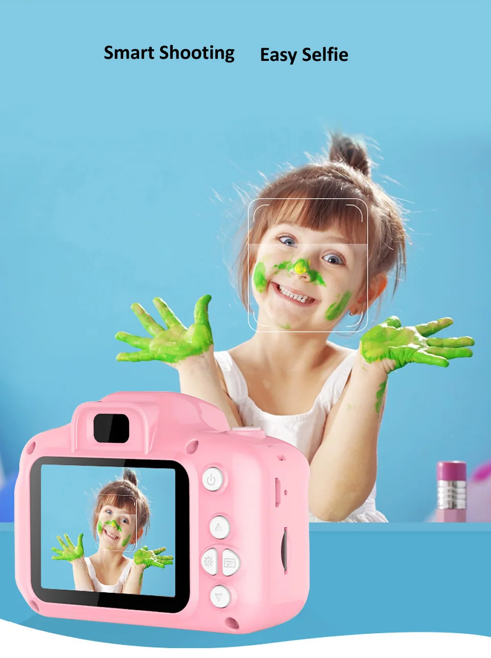 Детский мини-Камера детские развивающие игрушки для детей детские подарки на день рождения, подарок цифровой Камера 1080P HD проектора видео Камера