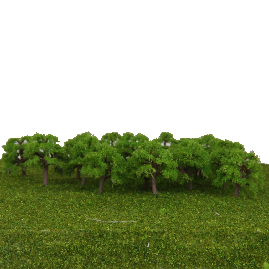 25x Z SCALE Model Train Trees Street Layout Garden Landscape Wargame Diorama 5