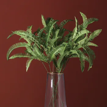 

2pcs Nordic Style Fake Fern Leaf Ins Artificial Green Plants Home Display Flowers Holiday Decors Handmade Silk Flowers