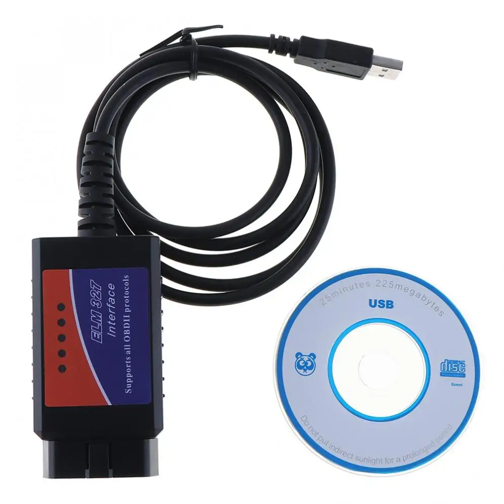 12V Мини-автомобиль-детектор USB Интерфейс ELM327 V 1,5 автомобильный диагностический инструмент измерения расхода топлива