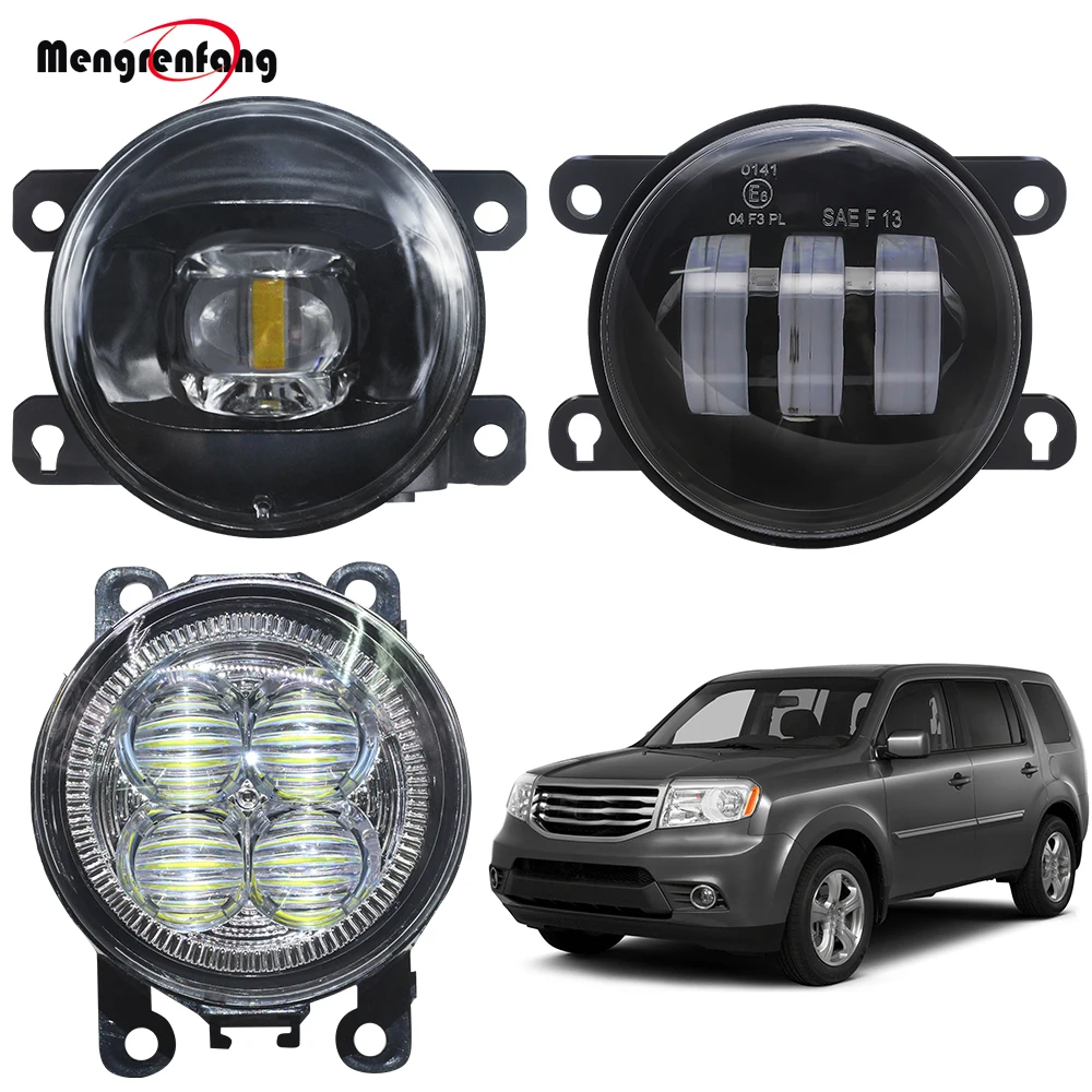 

Светодиодные линзы, противотуманные фары для Honda Pilot 3.5L V6 2012 2013 2014 2015, противотуманные фары на передний бампер автомобиля, дневные ходовые огни, аксессуары для дневных ходовых огней