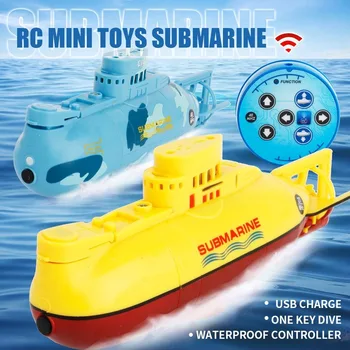 

Mini RC Submarine Speed Boat Remote Control Drone Pigboat Simulation Model Gift Toy Kids Submarine Toy Boat Model Plastic Boat