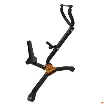

Portable Saxophone Stand Stable Accessories Home Adjustable Detachable Musical Instrument Black Protective Folding Tripod Holder