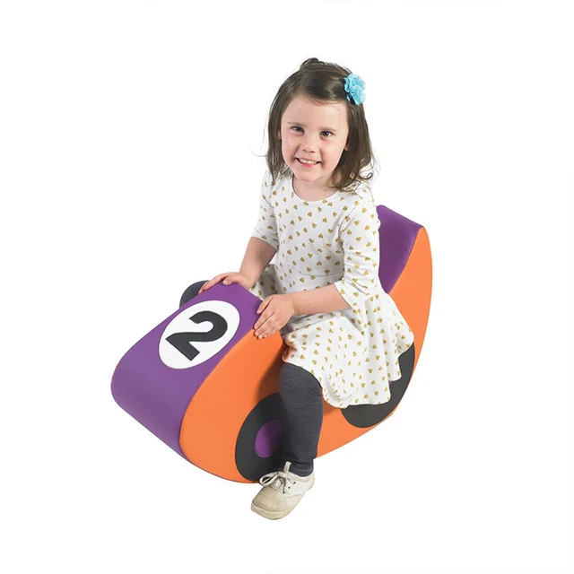 Soft Rocking Game Early Education Hall Children Soft Bag Seat Stool Sports Car Airplane Toy Foam Horse Teaching Toy Preschooler 1