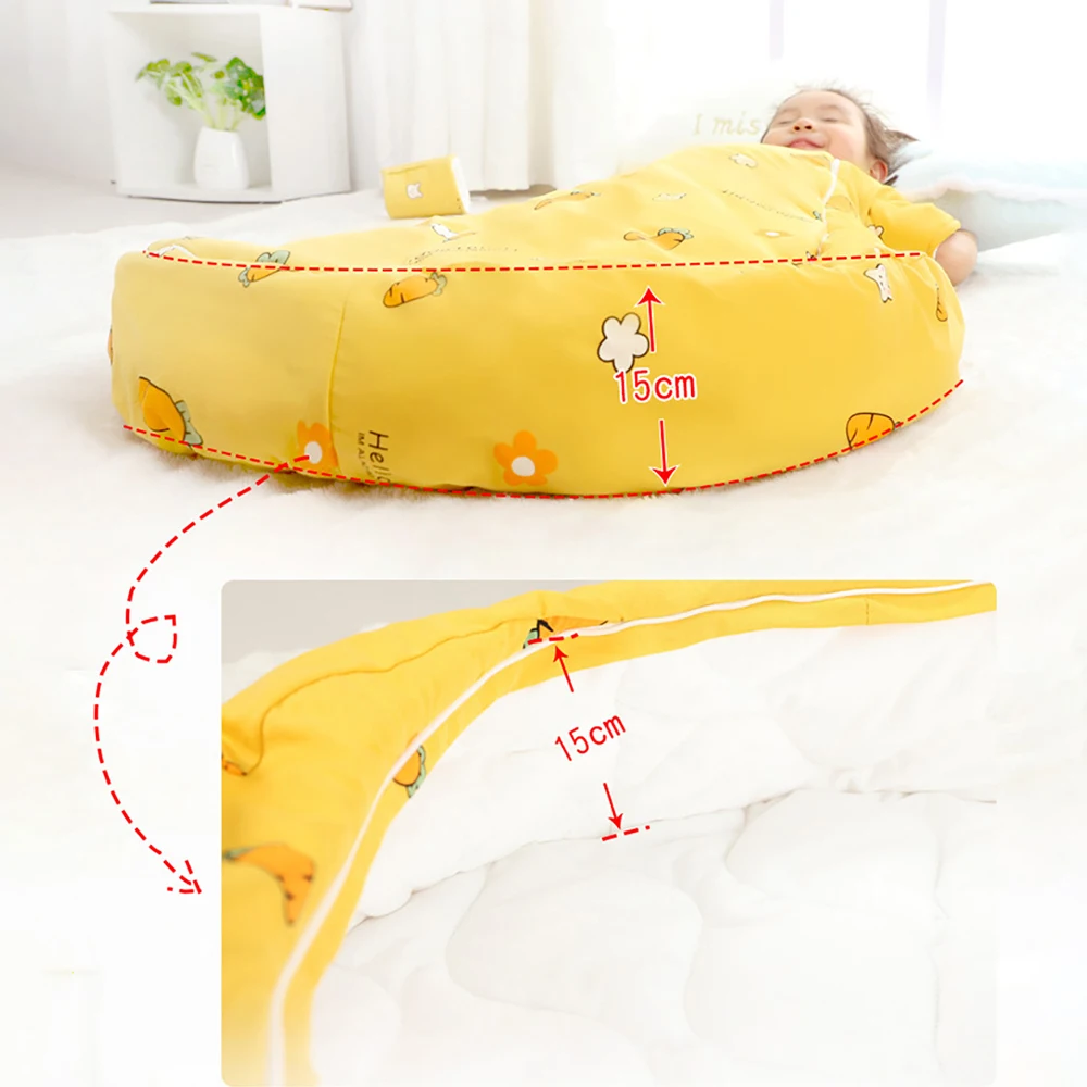 Sleeping Bag For Children 2.5Tog Baby Sleeping Bag Winter Thick Detachable Sleeves Anti-Kick Blanket Infant Quilt Sleepwear 2