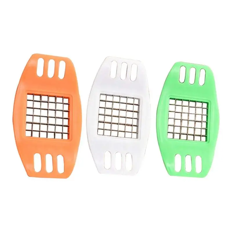 1Pcs Rvs Aardappel Cutter Groente Chopper Chopper Snijden Chip Maken Tool Frieten Tool Keuken Accessoires