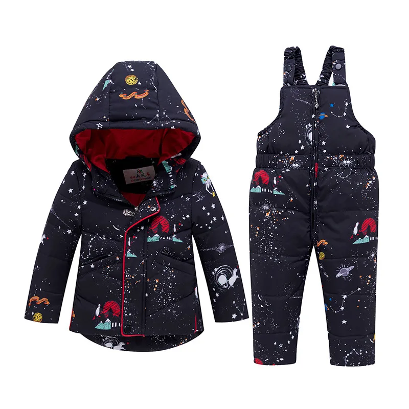 

Winter Warm Children's Clothing Sets Baby Girl Duck Down Snowsuit Kids Ski Suit Set Winter Toddler Boy's Down Jackets+pants