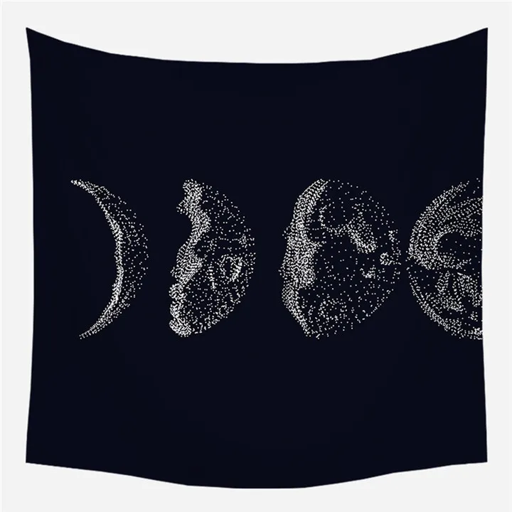 Креативное винтажное Европейское настенное гобелен колдовство Звезда Луна солнце комната в общежитии изголовье Arras ковер Астрология одеяло - Цвет: Зеленый