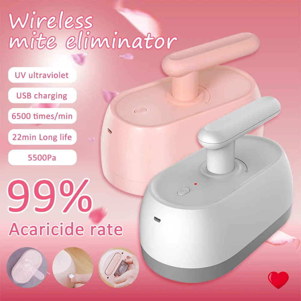 Langaton punkkien poistolaite UV-sterilointipunkkien imuri 5500PA imupunkkien tappajakeräin sängyn tyynyyn_voghion.com