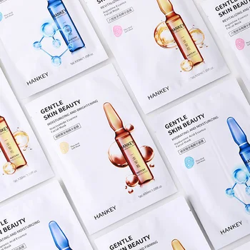

10Pcs/set Hexapeptide Essence Mask Moisturizing Whitening Anti-Wrinkle Hyaluronic Acid Mask Niacinamide Ampoule Mask