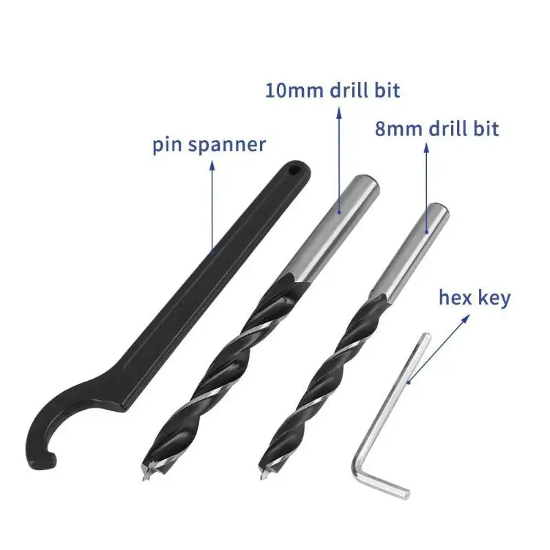 Pocket Hole Jig Kit High Hardness Strength Very Wear-Resistant Wood Drilling Hole Drill Guide Locator Tools for Carpentry
