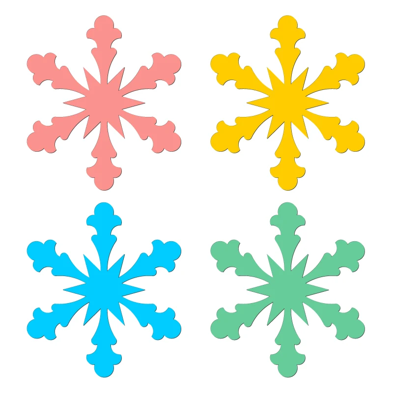 

New Snowflake Wooden Die Scrapbooking C2889 Cutting Dies Multiple Sizes Compatible With Most Die Cutting Machines